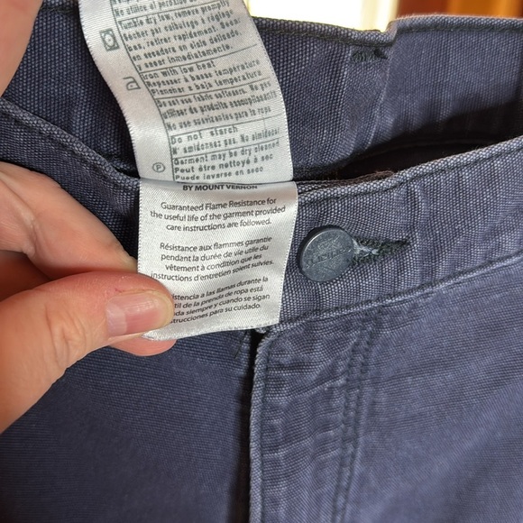 CARHARTT FLAME-RESISTANT FORCE RELAXED FIT RIPSTOP UTILITY WORK PANT NAVY 40x32 - Picture 6 of 12